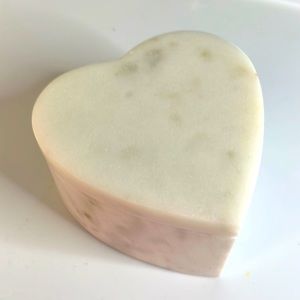 Stone Marble Heart Shaped Jewelry holder
